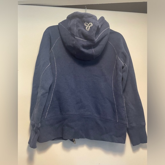 TNA Aritzia Blue Logo Hoodie Size Medium - Picture 12 of 16